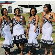 Xhosa Bridesmaids Dresses South African Traditional Dresses African Wedding Attire African Traditional Dresses