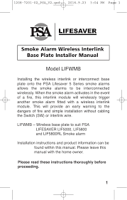 Methods for home electrical wiring wiring diagrams for smoke detectors interconnected smoke detector wiring wiring methods for. Smoke Alarm Wireless Interlink Base Plate Installer Manualzz
