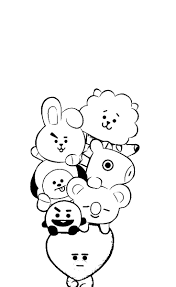 Ada juga dalam format msword. Coloring Pages Gambar Bt21 Untuk Mewarnai Novocom Top