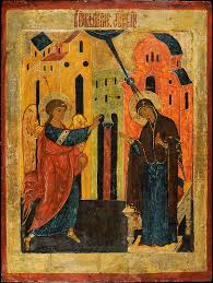 Слово благовіщення означає добру, радісну звістку про те, що почалось звільнення роду людського від гріха і вічної смерті. 7 Kvitnya Blagovishennya Presvyatoyi Bogorodici