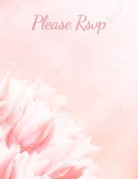 Invitation card design template a4 size. Wedding Invitation Card Save The Date Rsvp Pink Tulips Standart Size A6 Greeting Or Invite Card Elegant Clear Design Template Light Blur Background Stock Photo Picture And Royalty Free Image Image 145468040