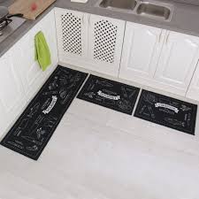 Carvapet 3 Piece Non Slip Kitchen Mat Rubber Backing Doormat Runner Rug Set Home Garden Rugs Carpets Door Ma Kitchen Rug Rug Sets Kitchen Rugs Washable