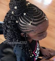 Black And Gold Braiding Hair Near Me Pin By Queen On Little Diva Kids Hairstyles Hair Styles Cornrows For Little Girls
