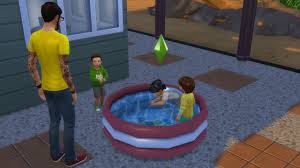 Functional Toddler Pool Finished Hello I Have Finished This Pool Its For Toddlers Only It Has Custom Animations Toddlers W Sims 4 Sims Baby Sims 4 Studio