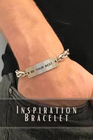 Motivational Bracelet Unique Gift For Him Encouragement Gifts For Son Inspirational Stainless Steel Quote Bracelet Birthday Gift Bracelet Quotes Motivational Bracelets Inspirational Bracelets
