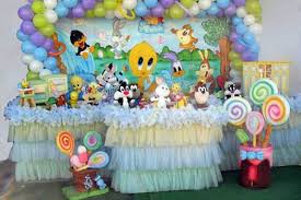 Table Looney Tunes Decoration Looney Tunes Party Baby Looney Tunes Baby Shower Party Themes