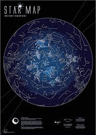 56 Organized Southern Sky Star Chart