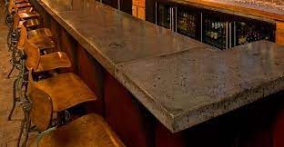 2021 jiahe factory sale restaurant camping aluminium integrated style outdoor dining table and chairs. Bar Top Concrete This Color Concrete Bar Top Concrete Bar Concrete Countertops