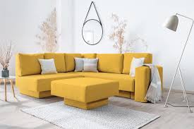 Ein schlafsofa ist ein sofa, das sich mit wenigen handgriffen in ein komfortables bett verwandeln lässt. Choice 16 Mollia Kleines Ecksofa Mit Bequemer Doppelbett Schlaffunktion Und Stauraum Microfaser Stoffbezug Feydom Modulsofa