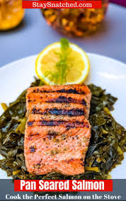 Easy Pan Seared Cast Iron Salmon In 2020 Salmon On The Stove Salmon Recipes Pan Seared Salmon Recipe Cast Iron