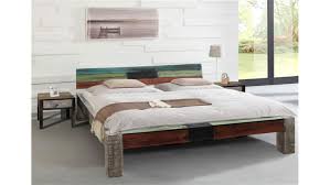 Evergreenweb lattenrost 180x200 doppelbett höhe 35 cm orthopädisches extra komfort leisten holz 4 abnehmbar füße verstärkte rahmen aus stahl bettgestell geeignet für alle betten & matratzen. Bett Goa Massivholz Mango Used Look 180x200 Wolf Mobel