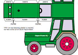 Bastelnbögen gratis / bastelbogen haus zum ausdrucken kostenlos : Bastelbogen Traktor Bauernhof Net