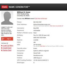 Fake Name Generator Cool Websites Name Generator Writing Tips