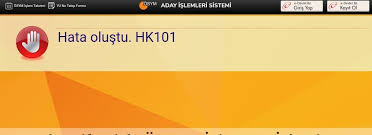 Ösym (öğrenci seçme ve yerleştirme merkezi) sınav başvuru sayfası, ai̇s olarak geçiyor. Osym Hk101 Hatasi Technopat Sosyal