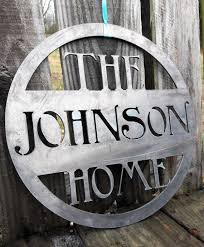 Personalized Metal Home Sign Wedding Gift Last Name Family Etsy Custom Metal Signs Metal Tree Metal Working Projects