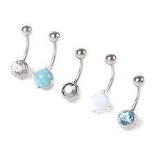 Tortoiseshell Banana Hair Claw Brown Body Jewelry Belly Rings Belly Piercing Jewelry Belly Rings