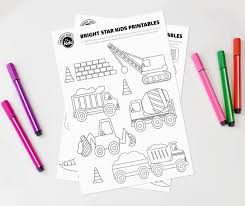 Click any coloring page to see a larger version and download it. Construction Coloring Sheet Free Printable Bright Star Kids Usa
