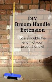 Help make storage easier with the 17 in. Easy Broom Handle Extension Diy Extend The Length Of Any Broom The Links Site