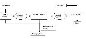 Process Flowsheet For Pulp Mill Waste Water Treatment Plant