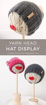 Make Your Own Craft Fair Hat Stand Diy Hat Stand Craft Fairs Yarn Ball