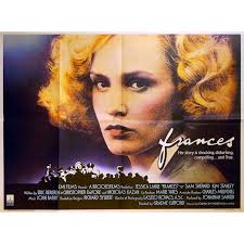 FRANCES 1982 Jessica Lange, Kim Stanley, Sam Shepard UK QUAD POSTER