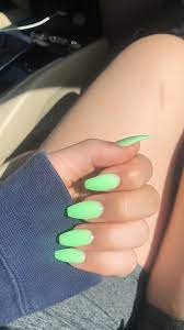 Sour Green Apple Green Acrylic Nails Acrylic Nails Coffin Short Lime Green Nails