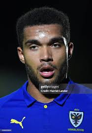 Reuben Collins of AFC Wimbledon looks