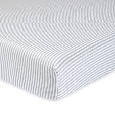 Sort by latest sort by brand name sort by price: Gerber Stripe Organic Cotton Fitted Crib Sheet In Grey Ivory Bed Bath Beyond