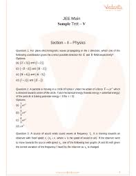 We have also provided solutions along with answer keys for the question papers. Jee Mains Practice Papers Online Jee Main Practice Papers