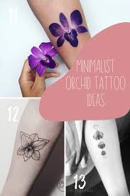 2.55 in / 6.5 cm (height) this temporary tattoo is: Delicate Stunning Orchid Flower Tattoo Ideas Tattooglee