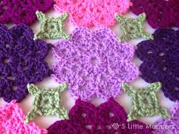 The pattern comes with separate copies for uk terms and usa terms. 5 Little Monsters Kennedy S Flower Garden Blanket