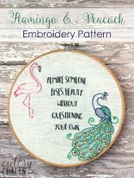 Disney xp1 extra large designs. Flamingo And Peacock Free Embroidery Pattern The Polka Dot Chair