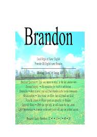 Meaning Of The English Surname Brando Is Sword Or Flaming Hill Names With Meaning Meant To Be English Surnames
