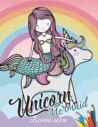 All new original and magical unicorn coloring pages for you to enjoy. Unicorn And Mermaid Coloring Book Fun And Beautiful Pages For Stress Relieving Unique Design For Adults And Girls By Rocket Publishing Paperback Barnes Noble