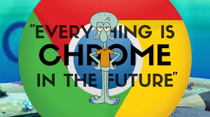 stammers then runs to look outside a window squidward: Squidward Everything Is Chrome Youtube
