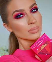 Hudabeautyshop On Instagram Our Lovely Moniqueabelmakeup Using Hudabeauty Precious Stones 1 Ruby Obses Makeup Blusher Makeup Smoky Eye Makeup