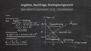 Mit einer nachfragekurve kann darüber auskunft gegeben wie sich die nachfrage einzelner nachfrager darstellt, wie auch die nachfrage einer großen gemeinschaft, der konsumenten insgesamt. Angebot Nachfrage Marktgleichgewicht Lineare Funktionen Youtube