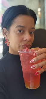 Tea at Big Cuppa before picking up Lion's Club flags