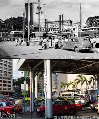 尖沙咀天星碼頭巴士總站1953年 history of hong kong hong kong old photos