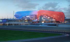 Amazing Construction Built Over F1 Racing Track Yas Viceroy Abu Dhabi Hotel By Asymptote Architecture Homesthetics Inspiring Ideas For Your Home Yas Hotel Amazing Buildings Futuristic Architecture