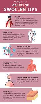 What Are Swollen Lips Causes And Treatment Infographic Sure Dental