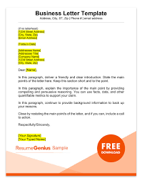 Such letters are also termed as business letters as they are primarily used in an official way, and these letters are always formal in nature. Sample Business Letter Format 75 Free Letter Templates Rg