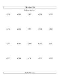 Convert a rational number to a decimal using long division; Division Worksheets