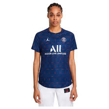 Dazu wurde der vertrag mit superstar neymar verlängert, kylian mbappé wird zumindest 21/22 noch für psg auflaufen. Nike Paris Saint Germain Heimtrikot 21 22 T Shirt Blau Goalinn