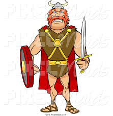 Clipart Of A Tough Red Haired Viking Warrior With A Sword And Shield By Cartoon Solutions 79229 First character after summer holidays!! tough red haired viking warrior
