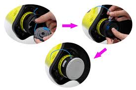 Simply click in and pull the line through the eyelet and away you go. Topemai Ac14rl3a String Trimmer Replacement Spool Line 0 065 For Ryobi One 18v 24v And 40v Cordless Trimmers 8 Spools 2 522994001 Caps Buy Online At Best Price In Uae Amazon Ae