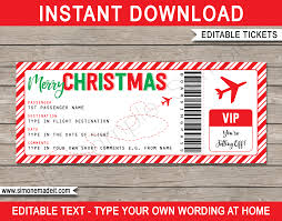 To help you with such a momentous event, we offer you these elegant invitation designs that are attainable in no time at all. Christmas Gift Boarding Pass Ticket Template Surprise Trip Reveal