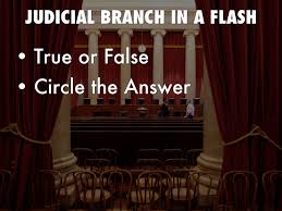 Use the terms and ideas that you learned in this lesson to finish each statement. Copy Of Judicial Branch Government And Politics By A