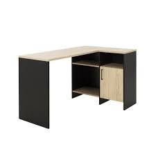 Gami Bureau D Angle Made In France Decor Chene Et Noir L 88 X P 136 X H 76 Cm Cardif Achat Vente Bureau Bureau Angle Cardif Cdiscount