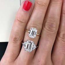 From Top To Bottom 3ct Emerald Engagement Ring With Whisper Thin Band 3ct Emerald Enga Best Engagement Rings Diamond Engagement Rings Unique Engagement Rings